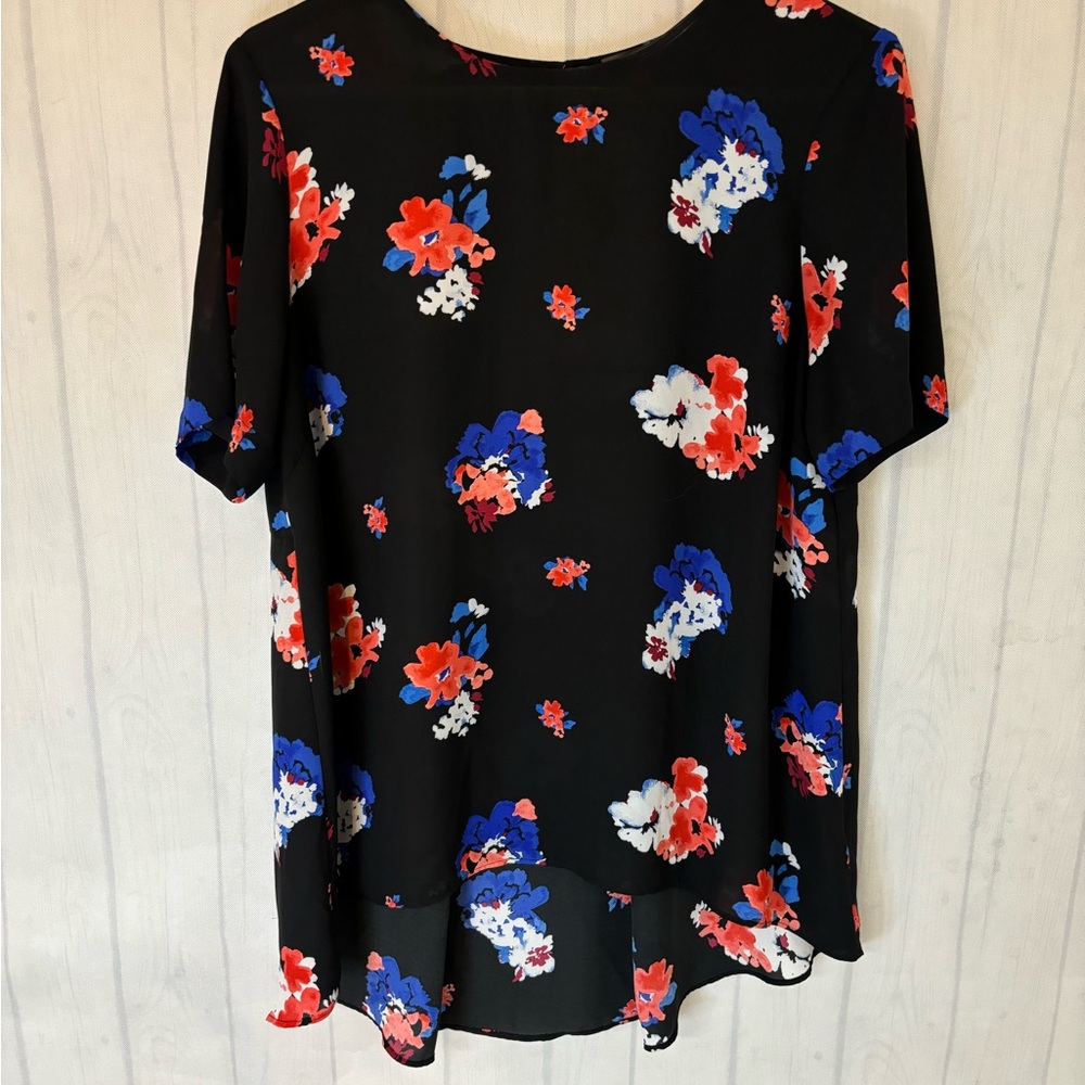 Vince Cumato Black Floral Womens Size Medium Classic Business …